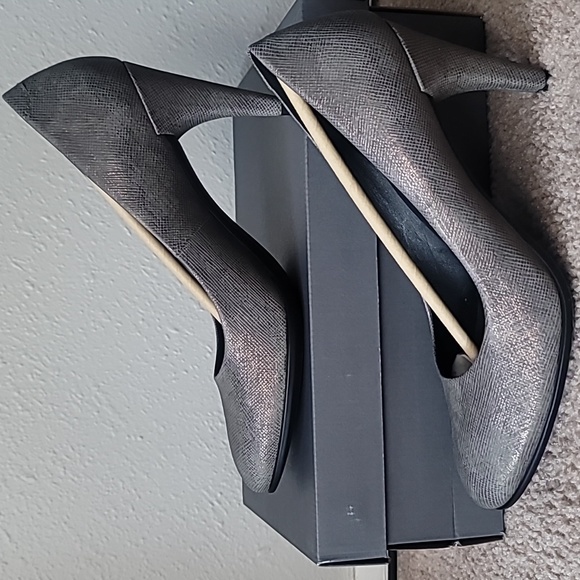 NIB Ecco Shape 75 Sleek Heels, Size 41 (10-10.5), Color Warm Grey - Picture 10 of 16